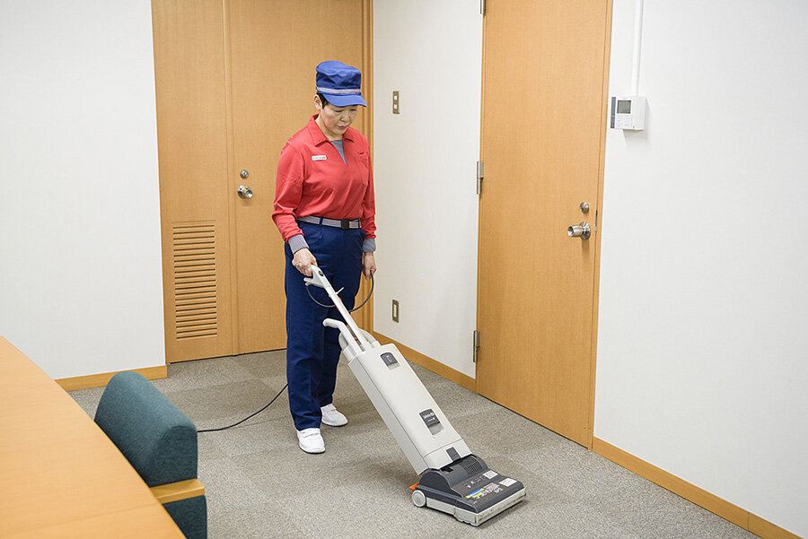 ビル清掃の現場