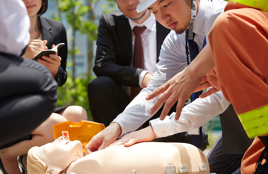 一次救命処置に役立つAED